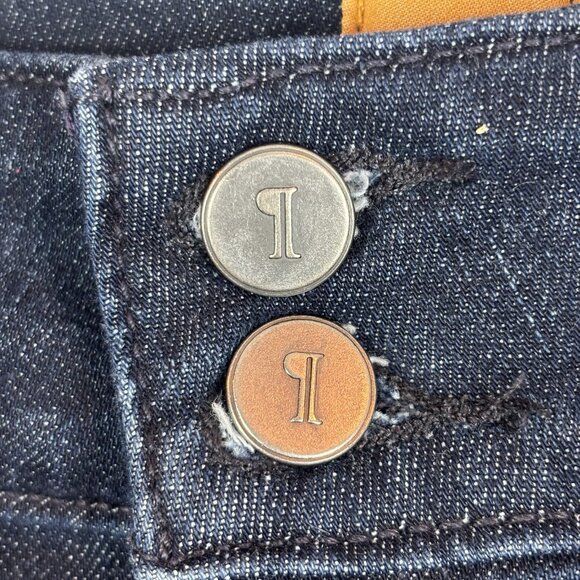 Pilcro Women's Dark Wash Flare Jeans Size 30 70s bohemian Hippie Night Out Dress - Picture 7 of 16